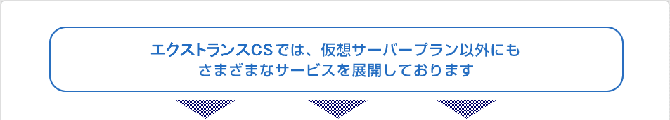 エクストランスCSでは、仮想サーバープラン以外にもさまざまなサービスを展開しております。