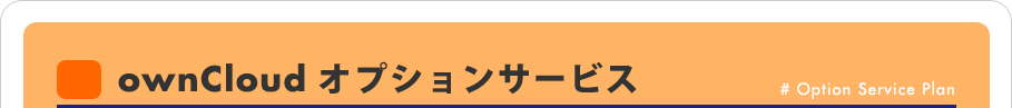 ownCloud オプションサービス